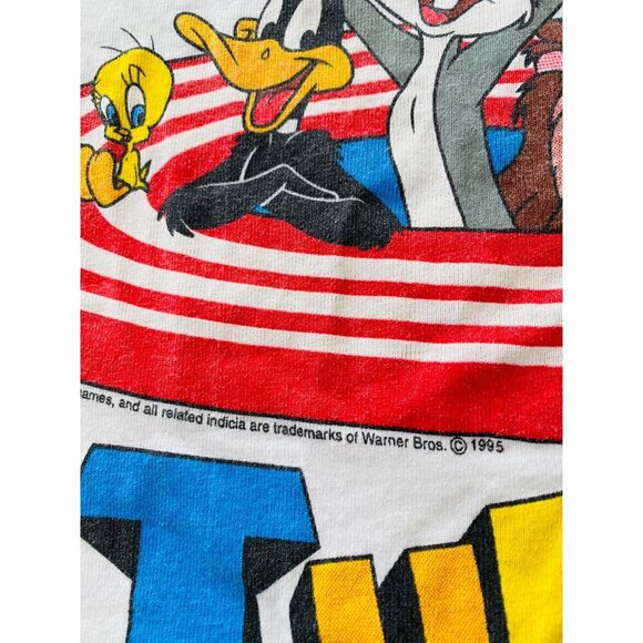 Vintage 90s Looney Tunes T-shirt, Size Large, Single Stitch, Cartoon Tee, Bugs - Picture 6 of 11